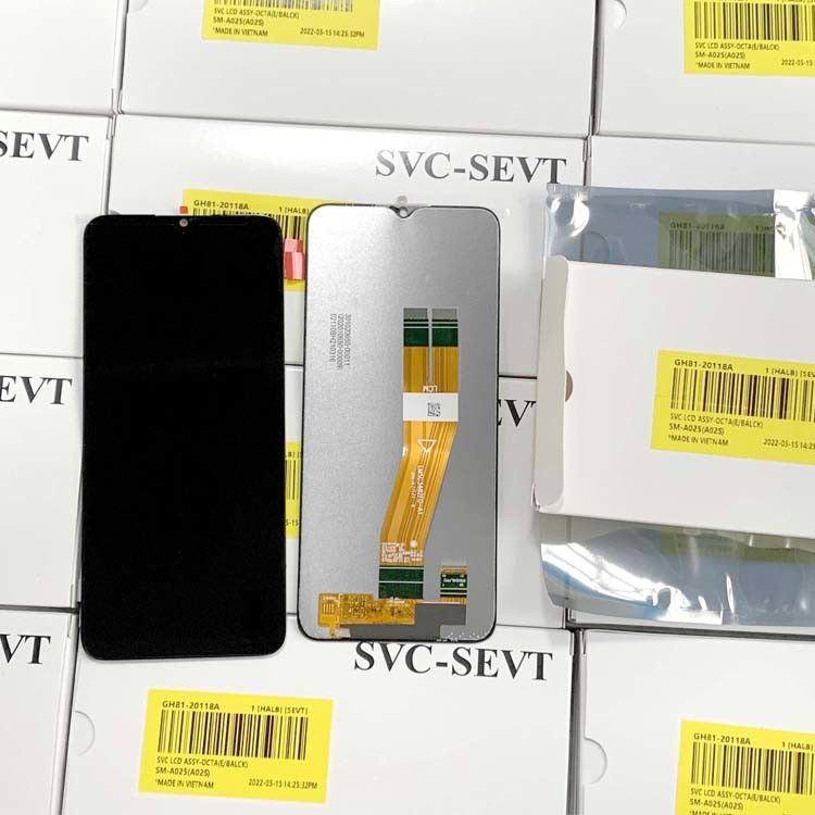 ขายปลีกจอ LCD คุณภาพสูง สําหรับ  A02S แพ็คบริการใหม่เดิม 100% จอจอ LCDS  A025