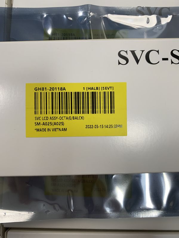 ขายปลีกจอ LCD คุณภาพสูง สําหรับ  A02S แพ็คบริการใหม่เดิม 100% จอจอ LCDS  A025