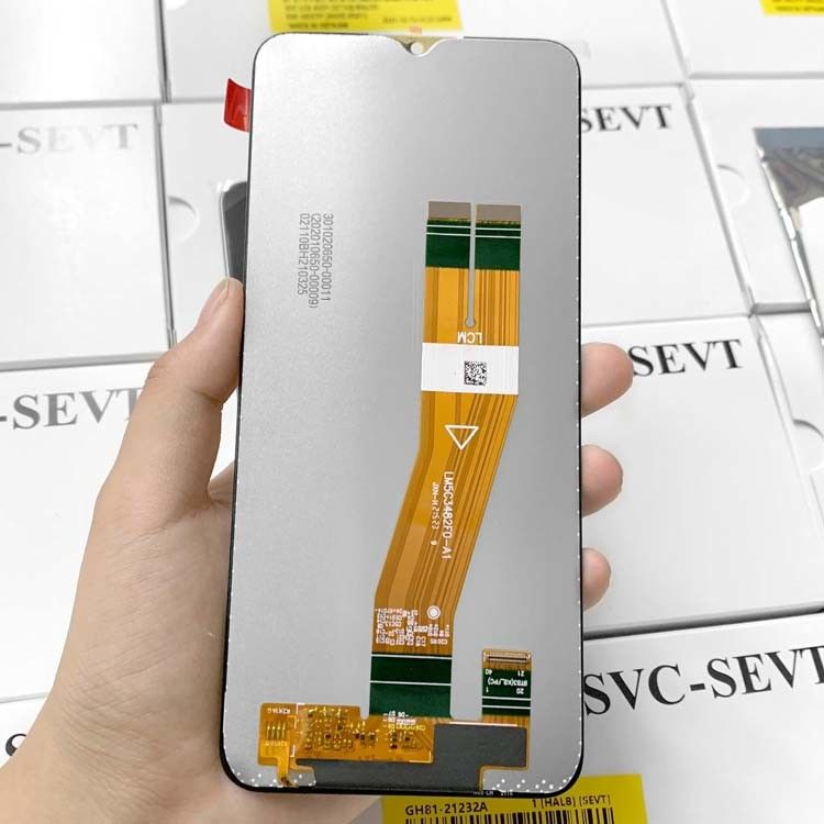 100% หน้าจอ LCD มือถือเดิม สําหรับ  A03S Service Pack LCDS  A037 คุณภาพสูง โทรศัพท์จอ Pantalla