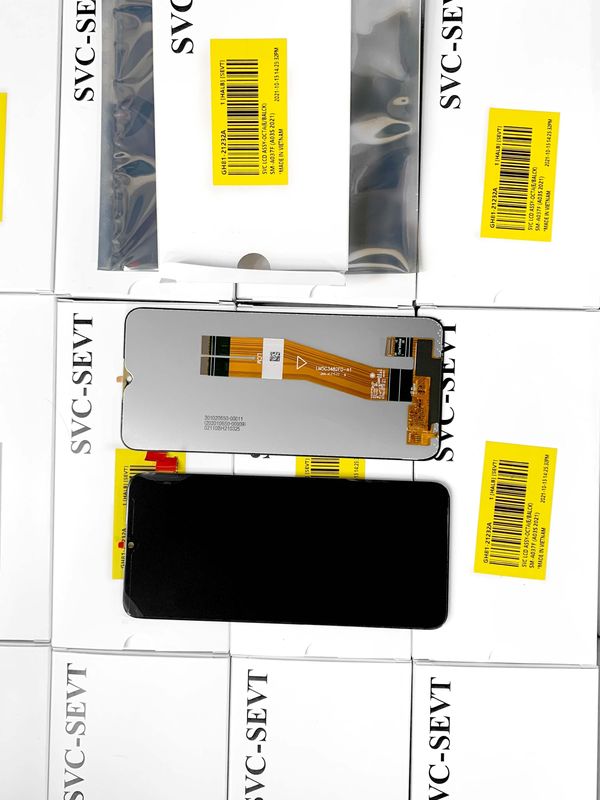 100% หน้าจอ LCD มือถือเดิม สําหรับ  A03S Service Pack LCDS  A037 คุณภาพสูง โทรศัพท์จอ Pantalla