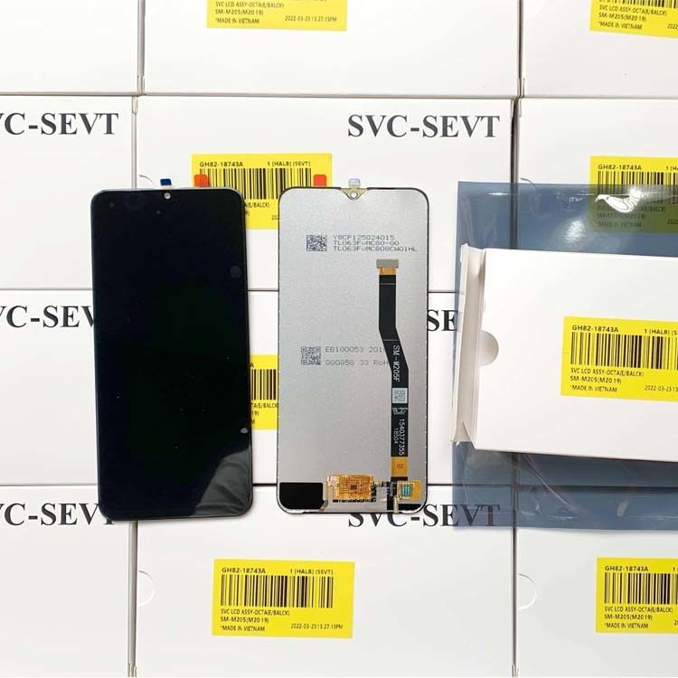 ขายปลีก M20 LCD Pantalla สําหรับ SAMAUNG M20 มือถือ โทรศัพท์มือถือจอสัมผัส  M205