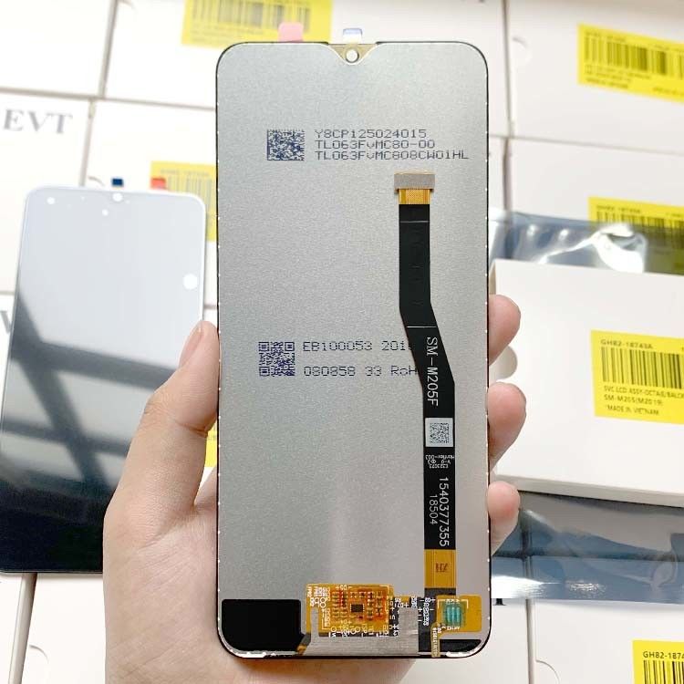 ขายปลีก M20 LCD Pantalla สําหรับ SAMAUNG M20 มือถือ โทรศัพท์มือถือจอสัมผัส  M205