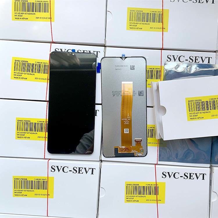 A02 LCD Screen For  A022 Mobile Phone Service Pack LCD  A02 ขายปลีก เครื่องดิจิตัลแบบสัมผัสเดิม