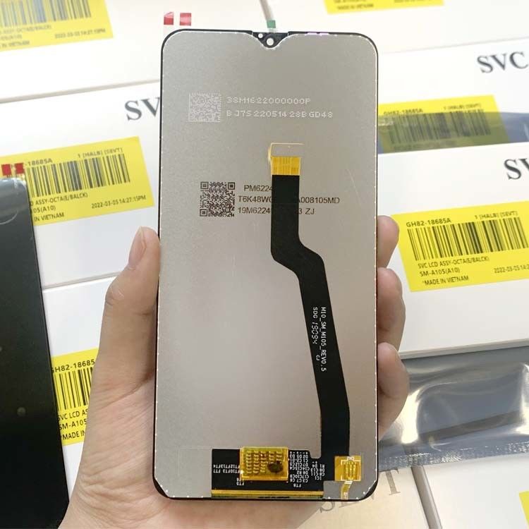 A10 Lcd LCD สําหรับ  A105 ขายปลีก แพ็คบริการใหม่แท้ LCDS  A10 โทรศัพท์มือถือจอจอ Pantalla