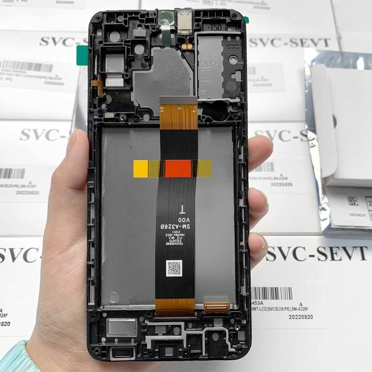 A326B จอ LCD + กรอบ สําหรับ  A32 5G แผ่นบริการเดิม LCDS  A326B โทรศัพท์มือถือจอสัมผัส Pantalla