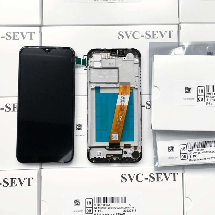 A01 LCD Screen Display lcd With Frame For  A01 Wholesale Service Pack LCDS  A105 โทรศัพท์เดิม แพนทัลล่า
