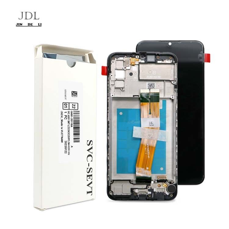 ขายปลีก A02S LCD lcd With Frame สําหรับ  A02S โรงงานจอสัมผัส  A025 Service Pack LCDS กางเกง