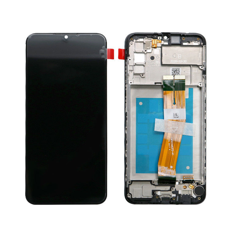 ขายปลีก A02S LCD lcd With Frame สําหรับ  A02S โรงงานจอสัมผัส  A025 Service Pack LCDS กางเกง