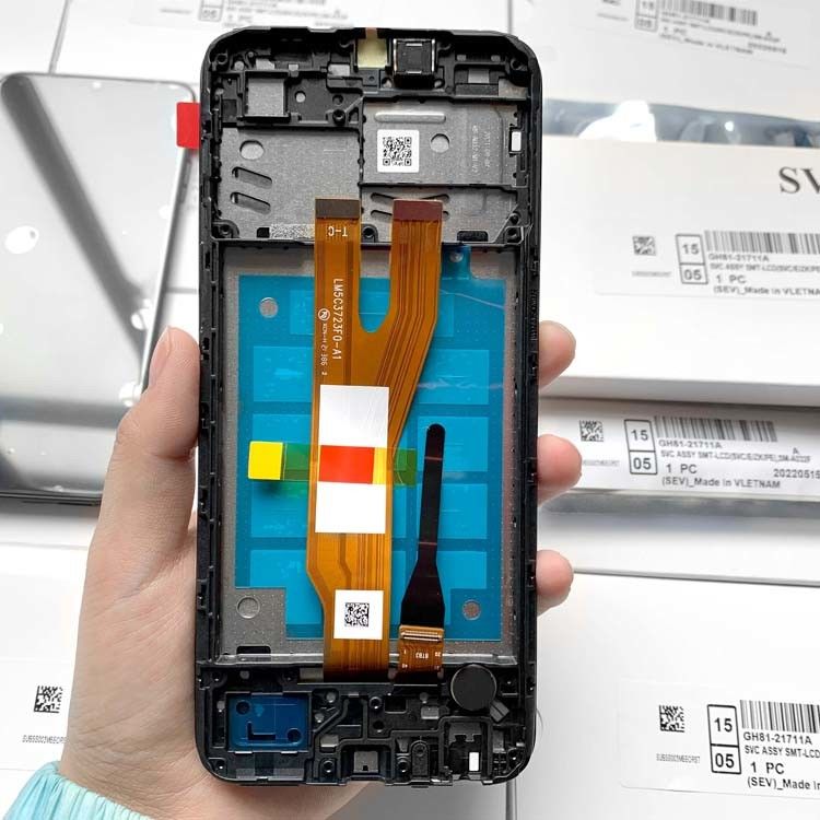 A03 Core LCD Screen Display With Frame สําหรับ  a03 core แผ่นบริการเดิม LCDS  A032 มือถือ Pantalla