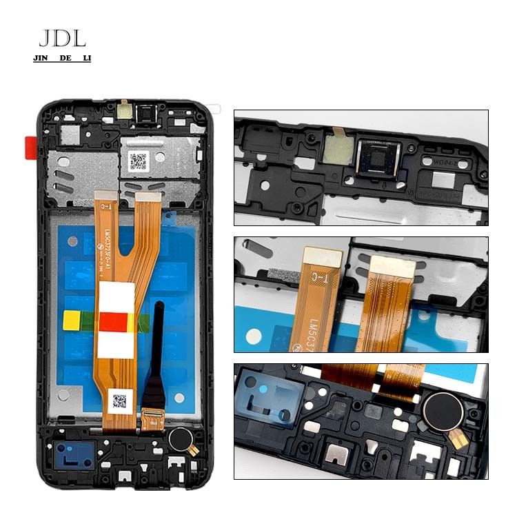 A03 Core LCD Screen Display With Frame สําหรับ  a03 core แผ่นบริการเดิม LCDS  A032 มือถือ Pantalla