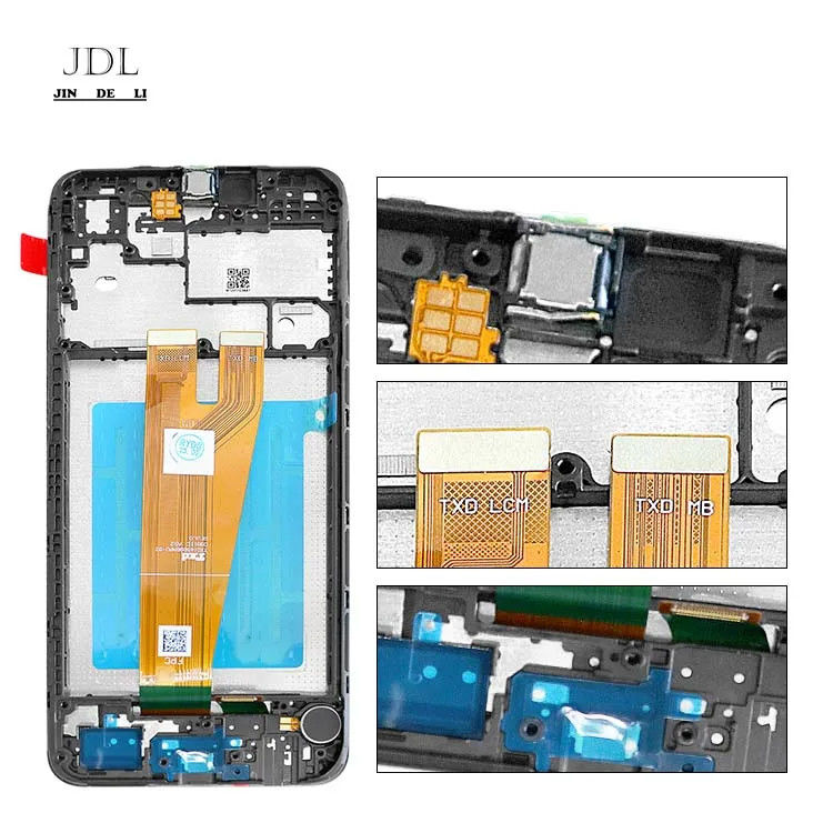 A045 จอ LCD พร้อมกรอบ สําหรับ  a045 มือถือ โทรศัพท์มือถือ ทัช Pantalla  A04 แผ่นจอ LCD ของเดิม