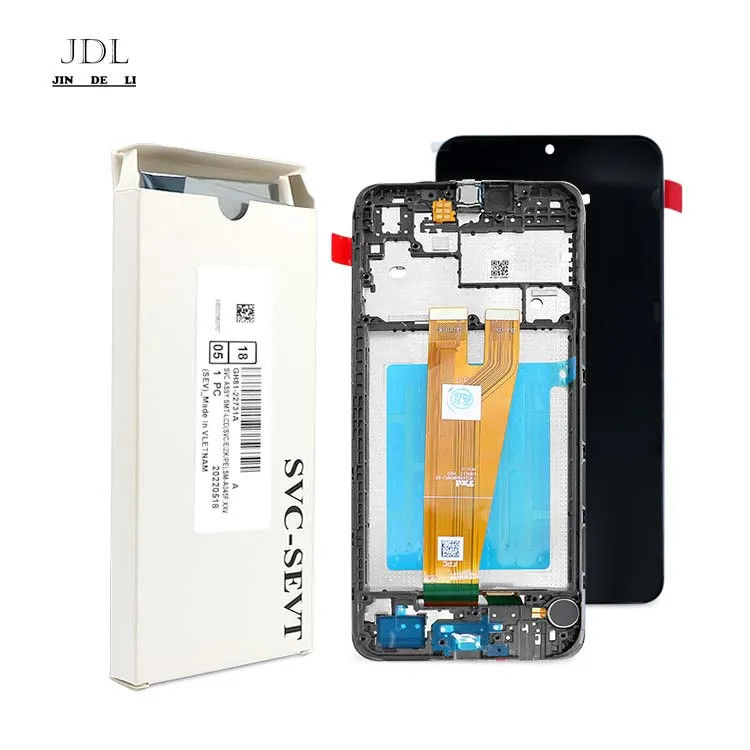 A045 จอ LCD พร้อมกรอบ สําหรับ  a045 มือถือ โทรศัพท์มือถือ ทัช Pantalla  A04 แผ่นจอ LCD ของเดิม