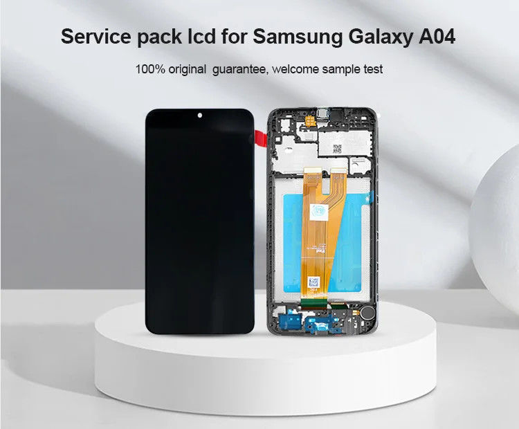 A045 จอ LCD พร้อมกรอบ สําหรับ  a045 มือถือ โทรศัพท์มือถือ ทัช Pantalla  A04 แผ่นจอ LCD ของเดิม