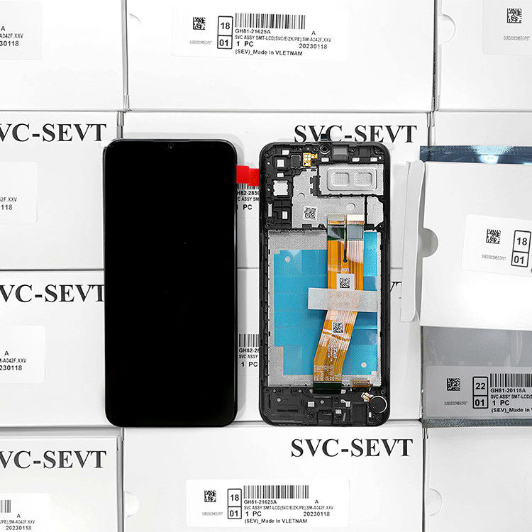 A04E lcd With Frame For  a04e Original New Service Pack LCDS Display  A04E โทรศัพท์มือถือจอหน้าจอ