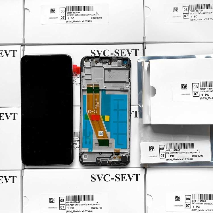 A11 Lcd Screen Pantalla With Frame For  A11 Original New Mobile Screen  A115 แพ็คการบริการ จอจอ LCDS