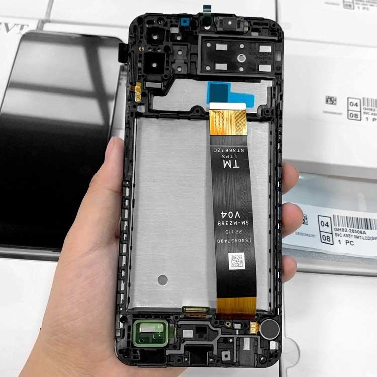 โรงงาน A135 LCD Display Pantalla สําหรับ  A13S หน้าจอมือถือเดิม Pantalla  A137 Service Pack LCDS