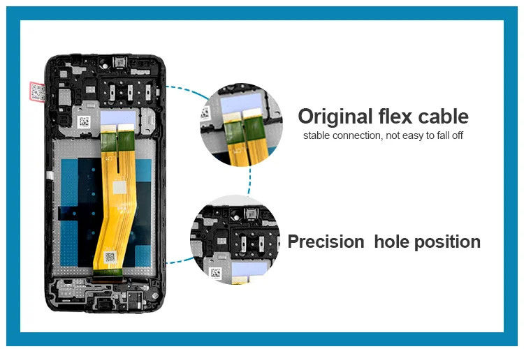A14 4G LCD With Frame สําหรับ  A145P มือถือ โทรศัพท์มือถือ ทัช Pantalla  A145R Service Pack จอจอ LCDS