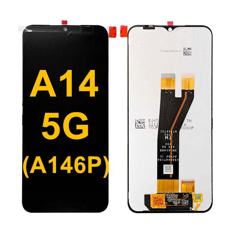 ขายปลีก A14 5G LCD LCD สําหรับ  A14 โทรศัพท์เดิม จอสัมผัส Pantalla  A146P Service Pack LCDS