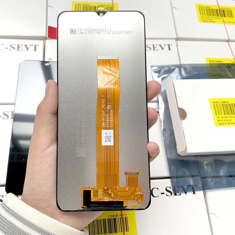 สีดํา A12 แผ่นจอ LCD แทนสําหรับจอเคลื่อนไหว ส่งโดย EMS FEDEX UPS DHL TNT