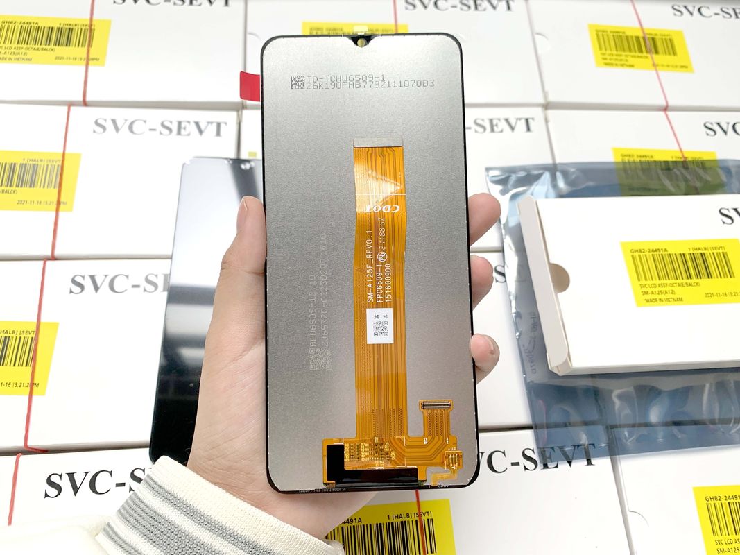 สีดํา A12 แผ่นจอ LCD แทนสําหรับจอเคลื่อนไหว ส่งโดย EMS FEDEX UPS DHL TNT