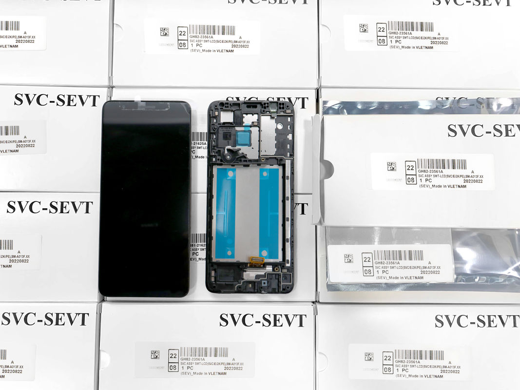 บริการคุณภาพสูง 100% ของแท้ สีดํา A12 ซัมซุง LCD ของแท้สําหรับจอ Superior