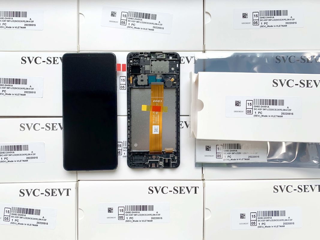 A12/A125 แพ็คเซอร์วิสเดิม LCD ไม่มีกรอบ สําหรับ   a04e LCD display โรงงานขายตรง