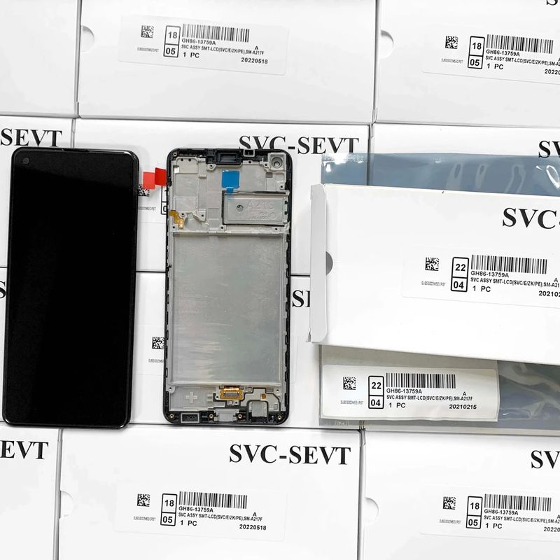 ประเภทของสินค้า แพ็คบริการเดิม LCD ไม่มีกรอบ สําหรับ  A21s SM-A217 Touch Screen