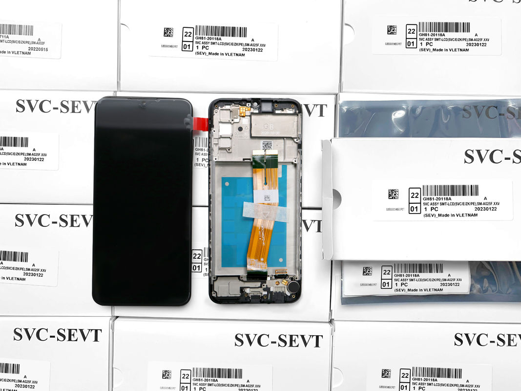 การพิมพ์โลโก้ที่กําหนดเอง a02s lcd ด้วยการควบคุมและทดสอบอย่างเข้มงวด