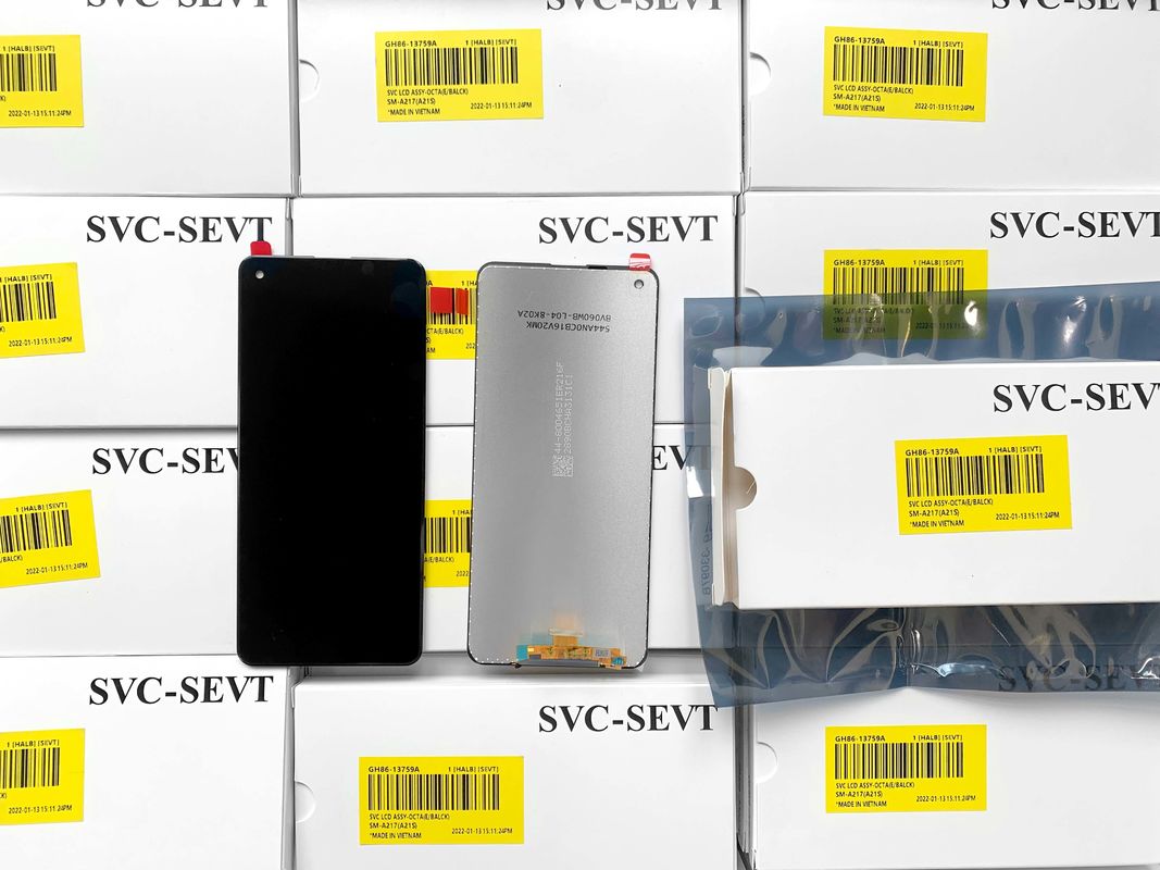 ประเภทของสินค้า แพ็คบริการเดิม LCD ไม่มีกรอบ สําหรับ  A21s SM-A217 Touch Screen