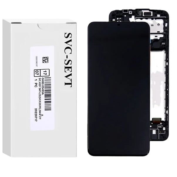 สกรีนโทรศัพท์ LCD A02s Lcd แทนสําหรับจอแสดงผลงานสูง Service Pack