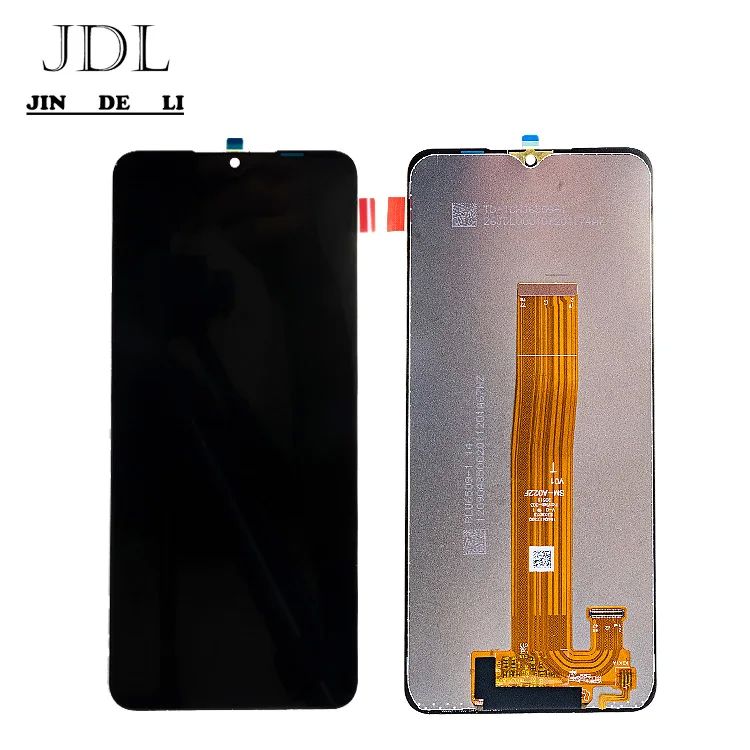จอจอ LCD สีดํา แทน MOQ 5 ชิ้น สําหรับ A02S โมเดล โทรศัพท์มือถือ