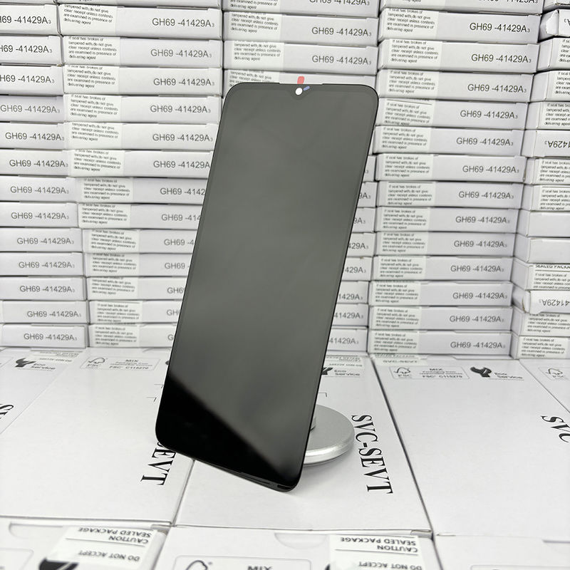 จอจอ LCD สีดํา แทน MOQ 5 ชิ้น สําหรับ A02S โมเดล โทรศัพท์มือถือ