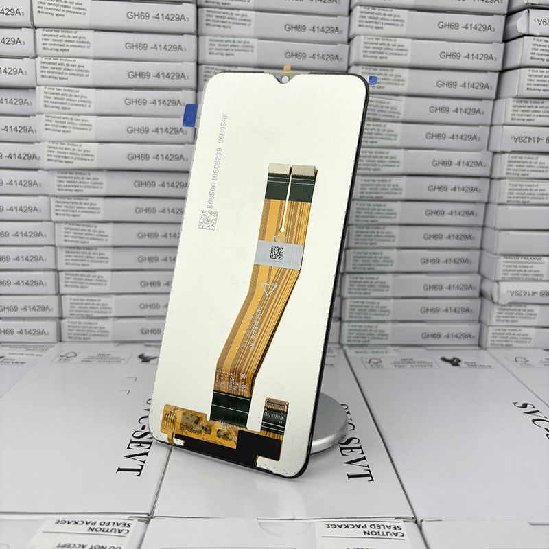 จอจอ LCD สีดํา แทน MOQ 5 ชิ้น สําหรับ A02S โมเดล โทรศัพท์มือถือ